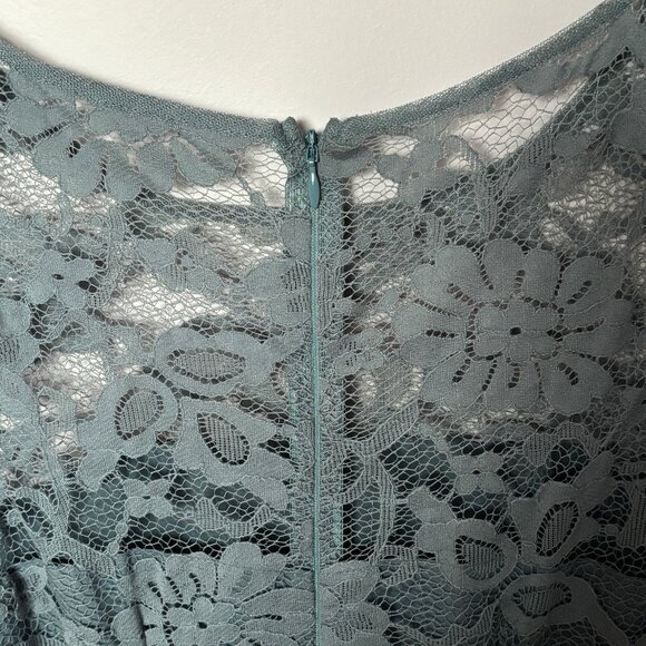 BB Dakota When the Night Comes Lace Dress in Smoke Gray - Picture 7 of 11